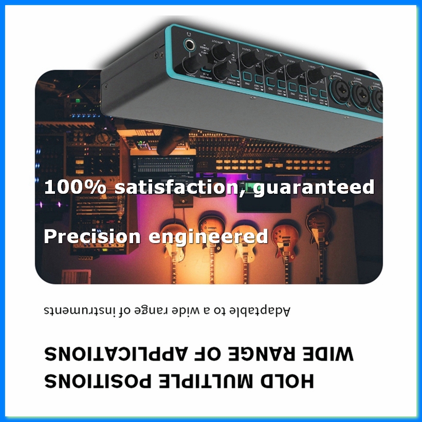 Music - オーディオインターフェースサウンドカードプロフェッショナルUSBインターフェーススタジオ録音用マイクプリアンプ付き楽器用-A07G