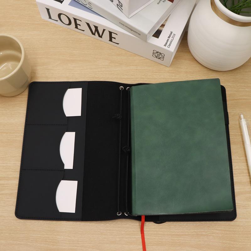 新しいリフィル可能なノートオーガナイザー。コンパクトなクレイ - Vintage Leather Journal Notebook のレビューと価格